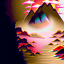 Hybrid Image: Mountain / Face