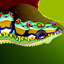 Visual anagram: Frog Band / Lizard