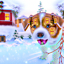 Visual Anagram: Puppy / Christmas Village